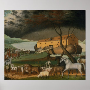 Poster A Arca de Noé por Edward Hicks ~ Circa 1846