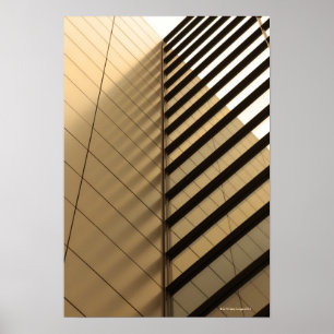Poster A arquitetura moderna, amarela tonificado