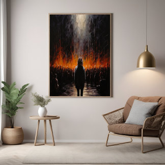 Pôster A Arte Abstrato Dramática