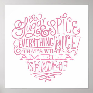 Pôster A arte conhecida da criança do açúcar & da