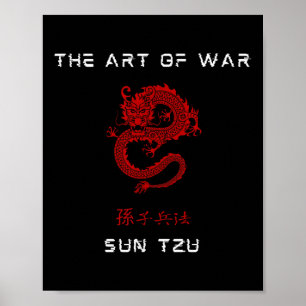 Poster A Arte Da Guerra Sun Tzu Tradicional Dra Vermelha 