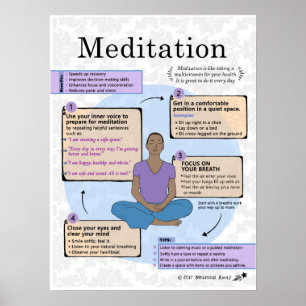 Poster A Arte da Meditação por Adultos