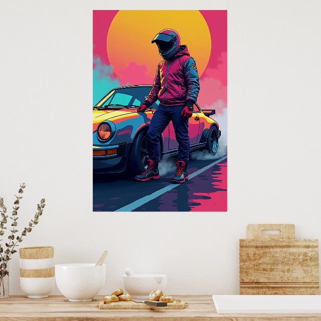 Poster A Arte da Velocidade: Pop Street Racer (Cozinha)