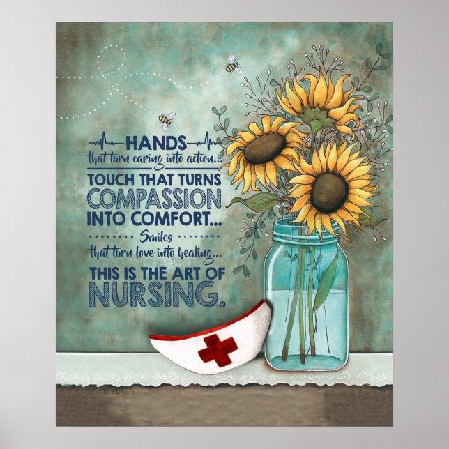 Poster A Arte De Enfermar Motivação (Frente)