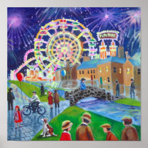 Poster a arte de Gordon Bruce da pintura a óleo do