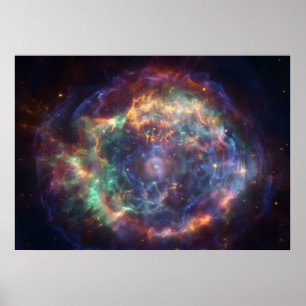 Poster A Arte de Parede da Concha Cósmica da Luz da Alma