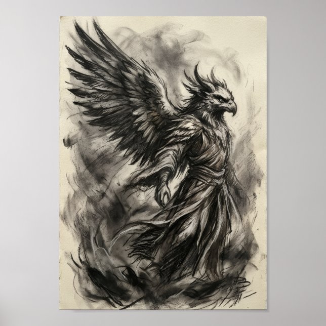 Poster A Arte do Espírito Guardião de Asa Preta (Frente)