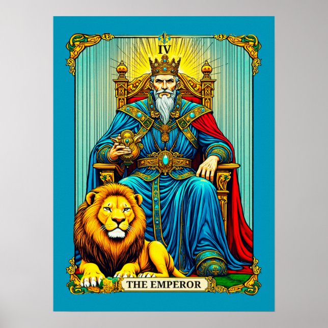 Poster A Arte do Imperador Tarot Card (Frente)