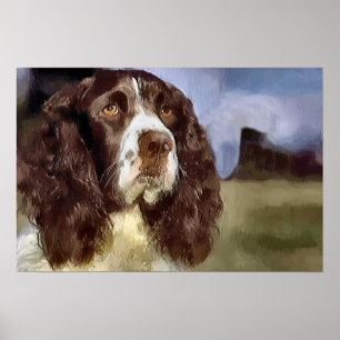 Pôster A arte do Spaniel de Springer inglês imprime