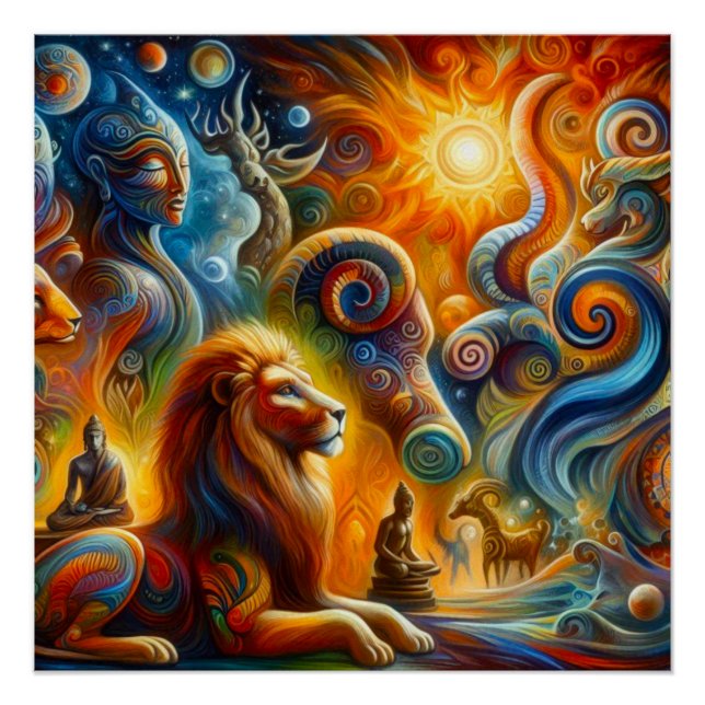 Pôster A arte espiritual (Frente)