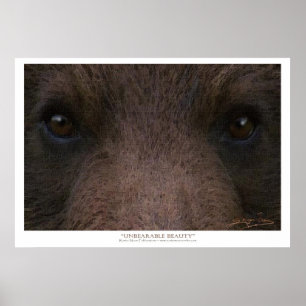 Pôster A arte INSUPORTÁVEL do ~ da BELEZA (urso de urso)