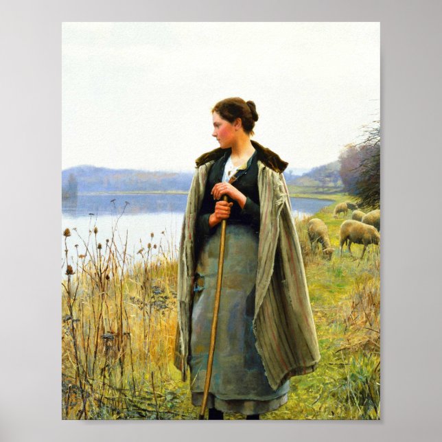 Poster A Arte Shepherdese de Daniel Ridgway Knight (Frente)
