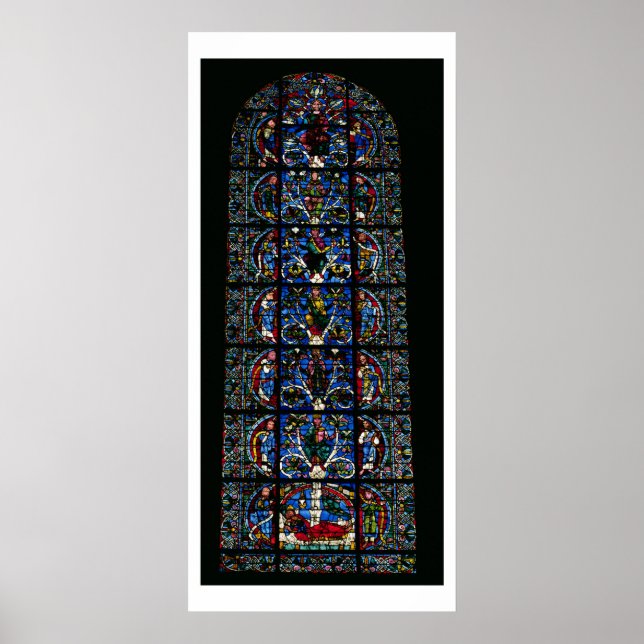 Pôster A Árvore de Jesse, a janela da lancet na face oest (Frente)