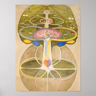 Poster A árvore do conhecimento de Hilma af Klint