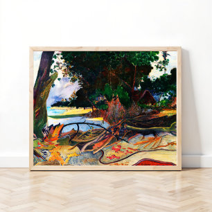 Poster A Árvore do Hibisco (Te burao) por Paul Gauguin