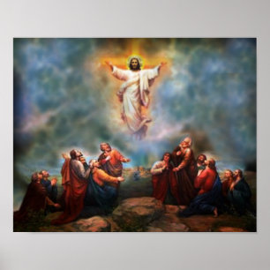 Poster A ascensão do senhor imagem devocional