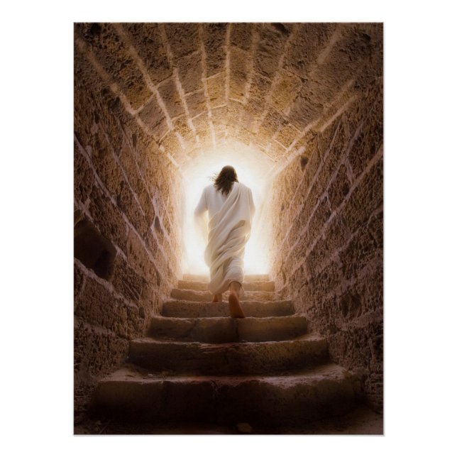 Pôster A Ascensão - Jesus Andando à Luz (Frente)