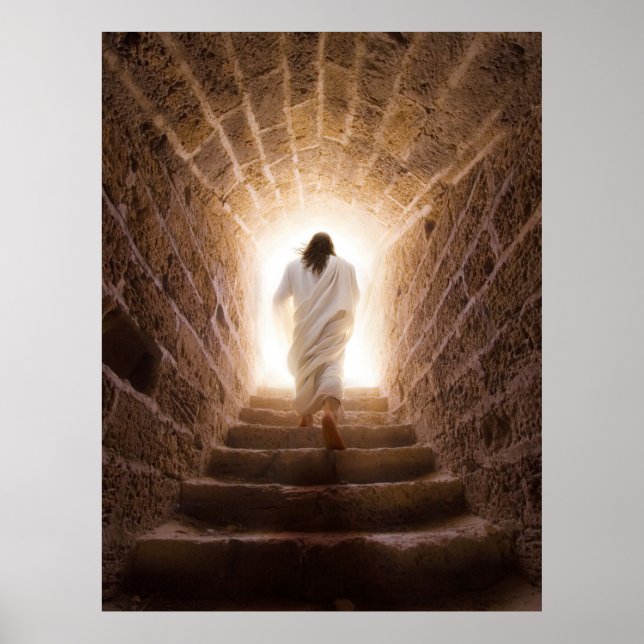 Poster A Ascensão - Jesus Andando à Luz (Frente)