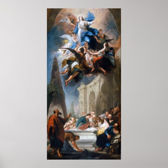 Poster A Assunção da Virgem Abençoada Maria. (Frente)