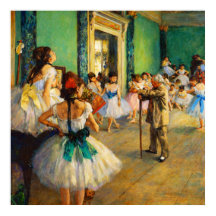 A Aula de Balé por Edgar Degas