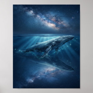 Poster A Baleia Sob as Estrelas