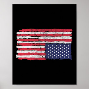Poster A bandeira americana se afunda de cabeça para baix