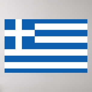 Poster A bandeira da Grécia 