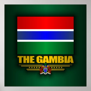 Pôster A bandeira de Gambia