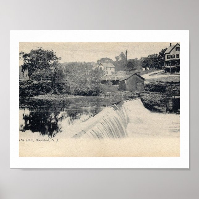 Poster A barragem, Boonton, Nova Jersey NJ (Frente)