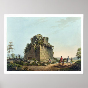 Pôster A base de uma coluna colossal perto de Siracusa,