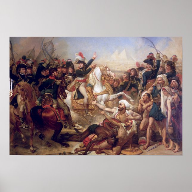 Pôster A Batalha das Pirâmides, 21ruas de julho de 1798 (Frente)
