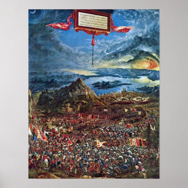 Pôster A Batalha De Alexandre Em Issus (Frente)