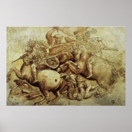 Pôster A Batalha de Anghiari por Leonardo da Vinci