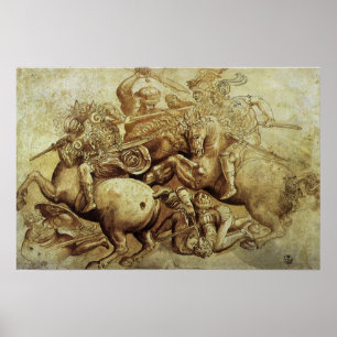 Pôster A Batalha de Anghiari por Leonardo da Vinci