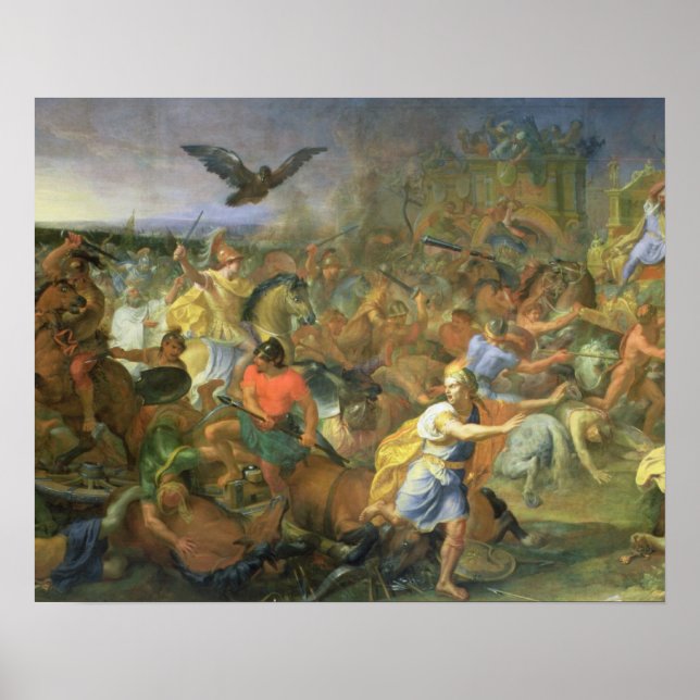 Poster A Batalha de Arbela (ou Gaugamela) 331 a.C., c.167 (Frente)