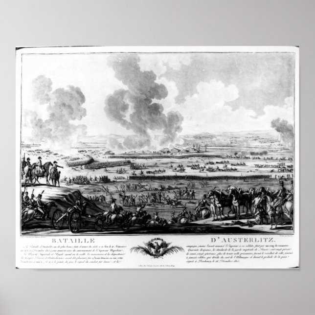 Pôster A Batalha de Austerlitz, 2 de dezembro de 1805 (Frente)
