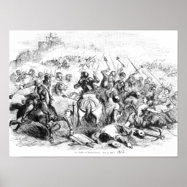 Pôster A Batalha de Bannockburn em 1314 (Frente)