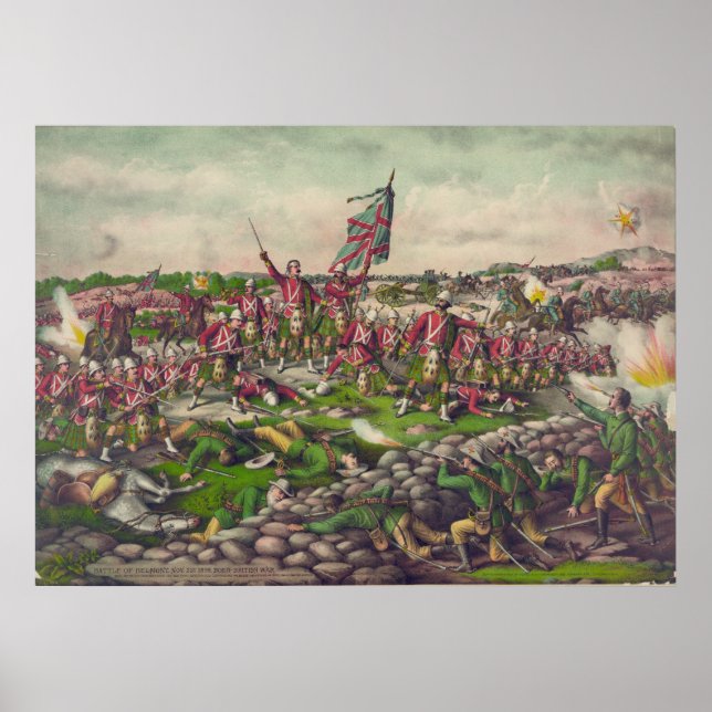 Pôster A Batalha de Belmont na Guerra Britânica de 1899 (Frente)