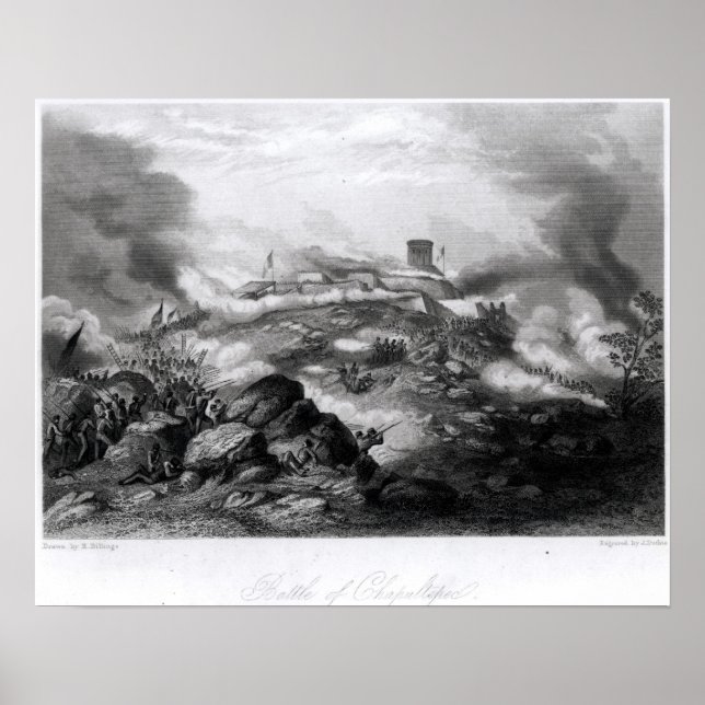Poster A Batalha de Chapultepec (Frente)