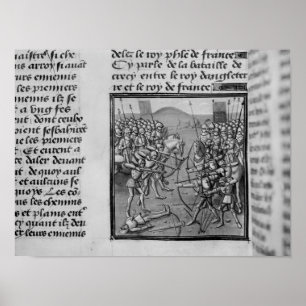 Pôster A batalha de Crecy em 1346