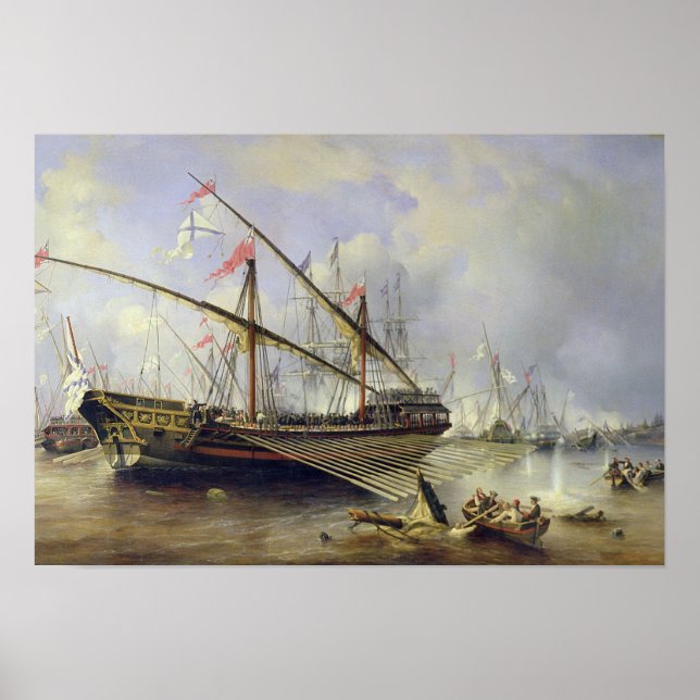 Pôster A Batalha de Grengham em 27 de julho de 1720 (Frente)