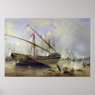 Pôster A batalha de Grengham o 27 de julho de 1720