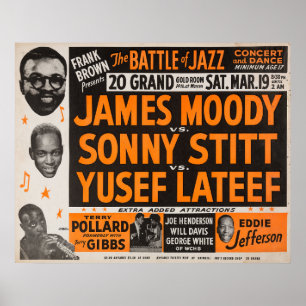 Poster A Batalha de Jazz Vintage