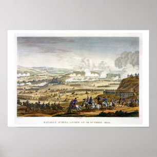 Pôster A batalha de Jena, o 14 de outubro de 1806,