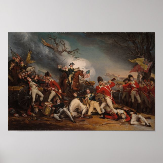 Poster A Batalha de Princeton - John Trumbull (Frente)