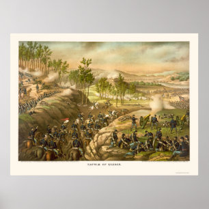 Pôster A batalha de Resaca por Kurz e por Allison 1864