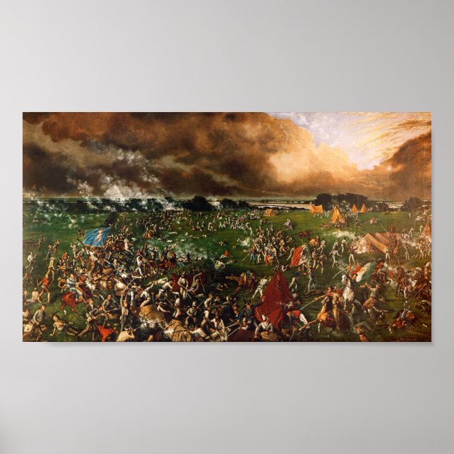 Poster A Batalha de San Jacinto, Henry Arthur McArdle (Frente)