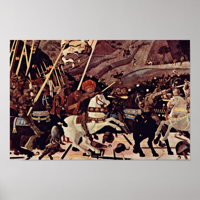 Pôster A Batalha De San Romano Por Paolo Uccello (Frente)