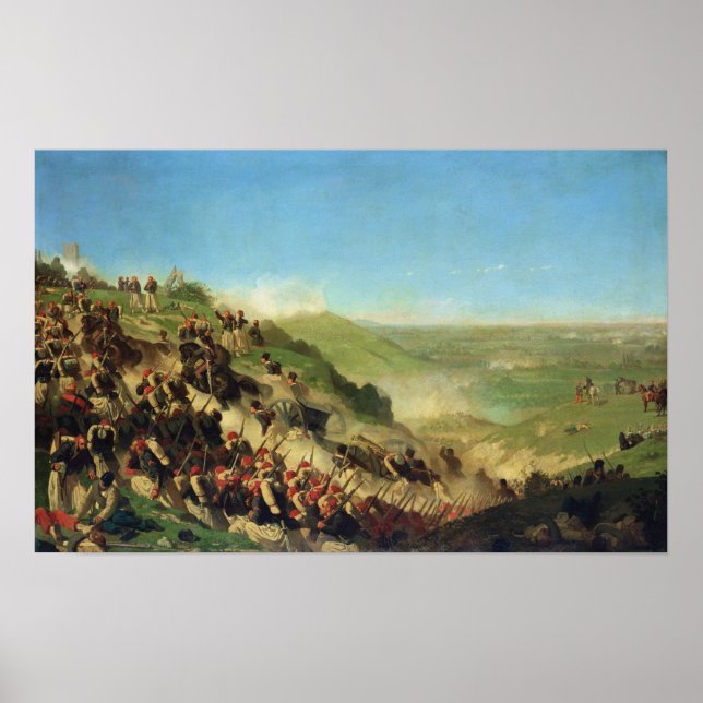 Poster A Batalha de Solferino, 24 de junho de 1859 (Frente)