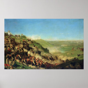 Poster A batalha de Solferino, o 24 de junho de 1859